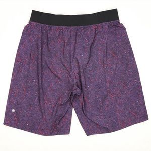 Lululemon T.H.E short 11” purple red sweater print
